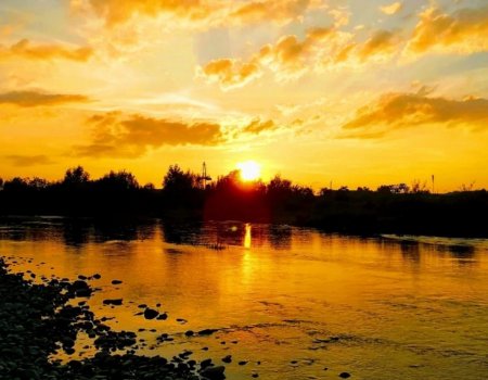 Рибалка на водоймі в Пужниках