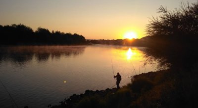 Риболовля на річці Дністер біля с. Діброва 