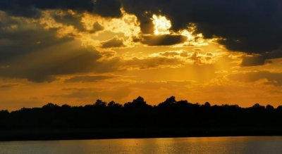 Рибалка на водоймі в Пужниках