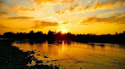 Рибалка на водоймі в Пужниках