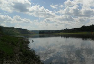 Рибалка на водоймі у с. Хімчин 