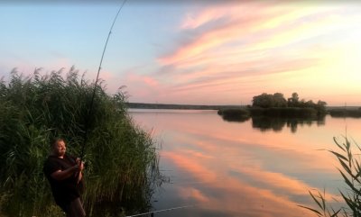 Рыбалка на озере Камплица 