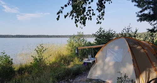 Рыбалка на Белом озере в с. Рудка Ровенской области