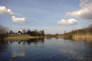 Рыбалка на пруду в с. Будымля Ровенской области-1