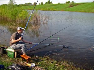 Рыбалка на пруду в с. Успенка Кировоградской области-1