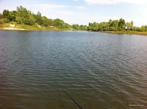 Рыбалка на водоёме Штаны в с. Граково Харьковской области