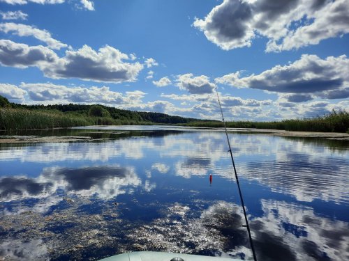 Рыбалка на водоёме в с. Островерховка