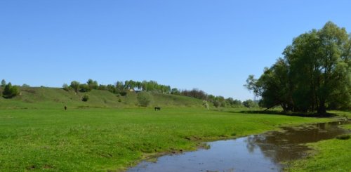 Рыбалка в водоёме с. Новая Слобода 
