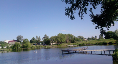 Рибалка на Спадщанському ставці у смт Вороніж 