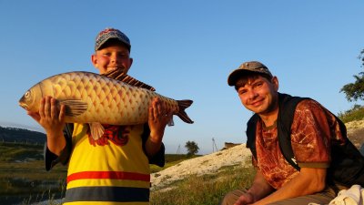 Рыбалка на водоеме -  Белая скала