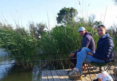 Рыбалка на водоеме -  Белая скала