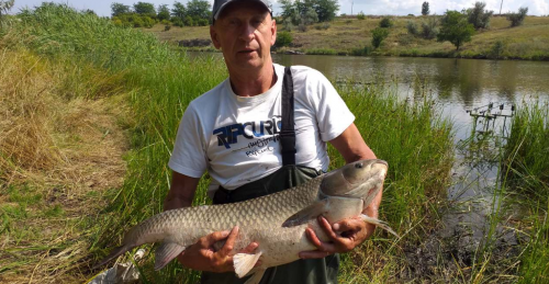 Рибалка на Михайлівському ставку Вільнянський р-н. Запорізька обл.