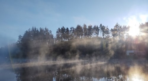 Рыбалка на территории комплекса 