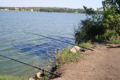 Рибалка у селі Білоцерківка 