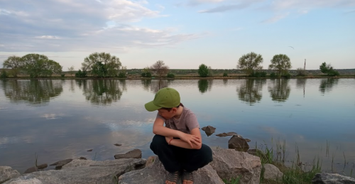 Рибалка у селі Григорівка Запорізький р-н. Запорізька обл.