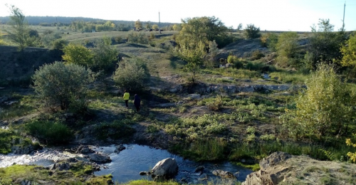 Рибалка у селі Марфополь на річці Гайчур 