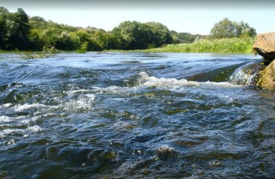 Рибалка в селі Семенівка