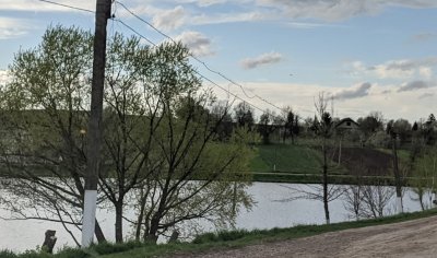 Рибалка на водоймі у с. Бортники