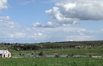 Рибалка на водоймі у с. Бортники