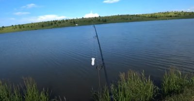 Рибалка на водоймі у с. Бортники