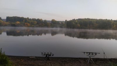 Рыбалка на водоеме в селе Бровково