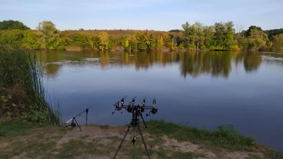 Рыбалка на водоеме в селе Бровково
