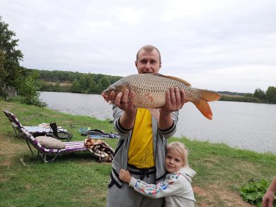 Рыбалка на водоеме в селе Бровково