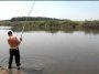 Рыбалка на водоеме в селе Лемещино 