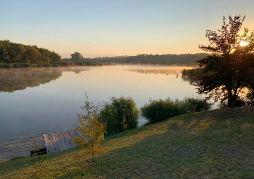 Риболовля на озері «Панське» в с. Новоандріївка Кіровоградської області
