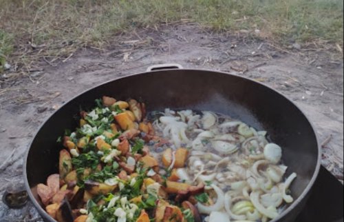 Рибалка у селі Ударник