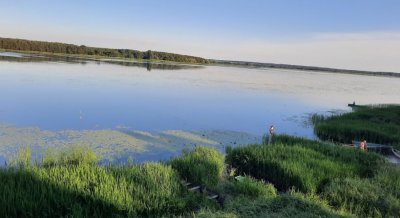 Рыбалка на водохранилище в с. Хренники Ровенской области