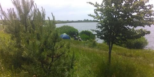 Риболовля біля села Дахно у Запорізькій області