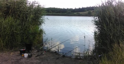 Риболовля біля села Дахно у Запорізькій області