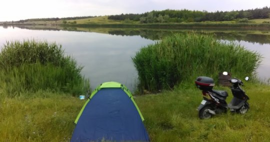 Риболовля біля села Дахно у Запорізькій області