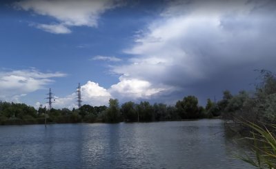 Рыбалка на водоеме в  селе Мирном