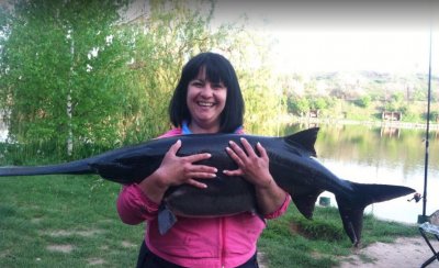 Рыбалка на водоеме в  селе Мирном