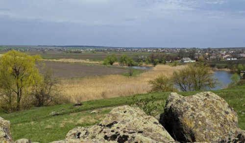 Рибалка біля села Сергіївка у Дніпропетровській області
