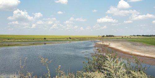 Рибалка біля села Сергіївка у Дніпропетровській області