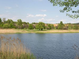 Рыбалка у села Волчье в Донецкой области-1