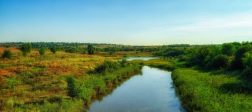 Рибалка в селі Чкалівка Дніпропетровської області