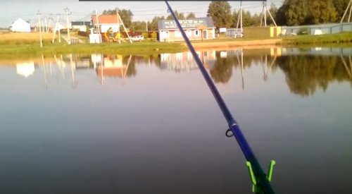 Рибалка в селі Гришине Донецької області