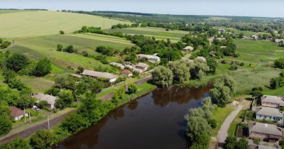 Рибалка на ставці у селі Стара Осота