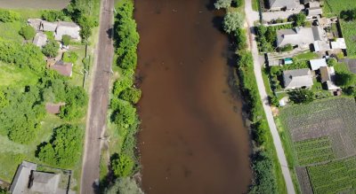 Рибалка на ставці у селі Стара Осота