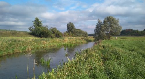 Рибалка на річці Соб у Вінницькій області