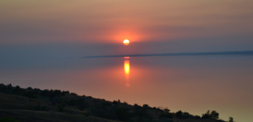 Рибалка на ставку в селі Скельки Запорізької області