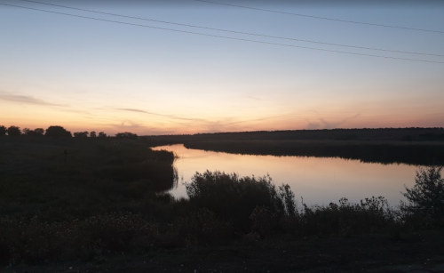 Риболовля в селі Курошани в Запорізькій області