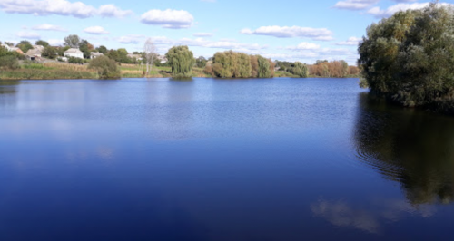 Рибалка у селі Грабівка, Житомирська область