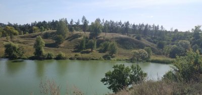 Рибалка на озері у с. Ксаверівка Житомирської області