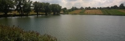 Рибалка на озері у с. Ксаверівка Житомирської області