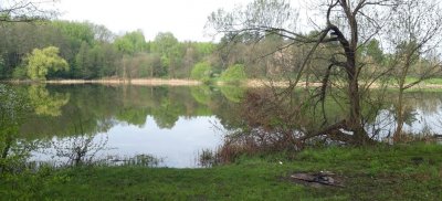 Рибалка на озері у с. Ксаверівка Житомирської області